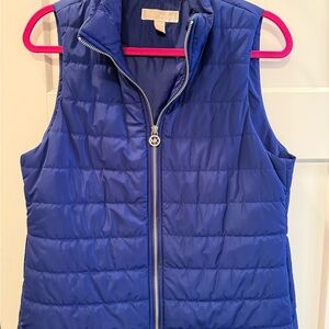 Michael Kors Royal Blue Quilted Vest